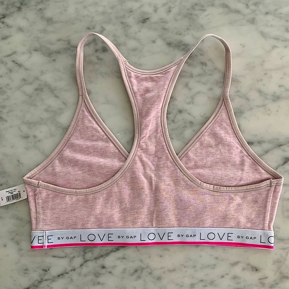 NWT Gap Love V neck bralette pink size Large - Picture 2 of 6